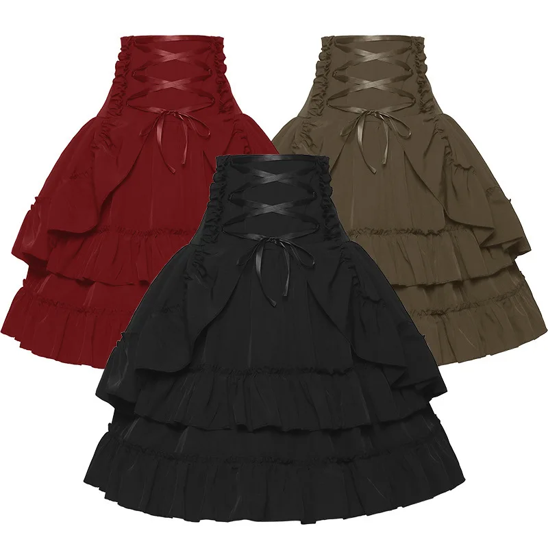 Summer Renaissance Clothing - Saia vitoriana feminina medieval renascentista tribunal