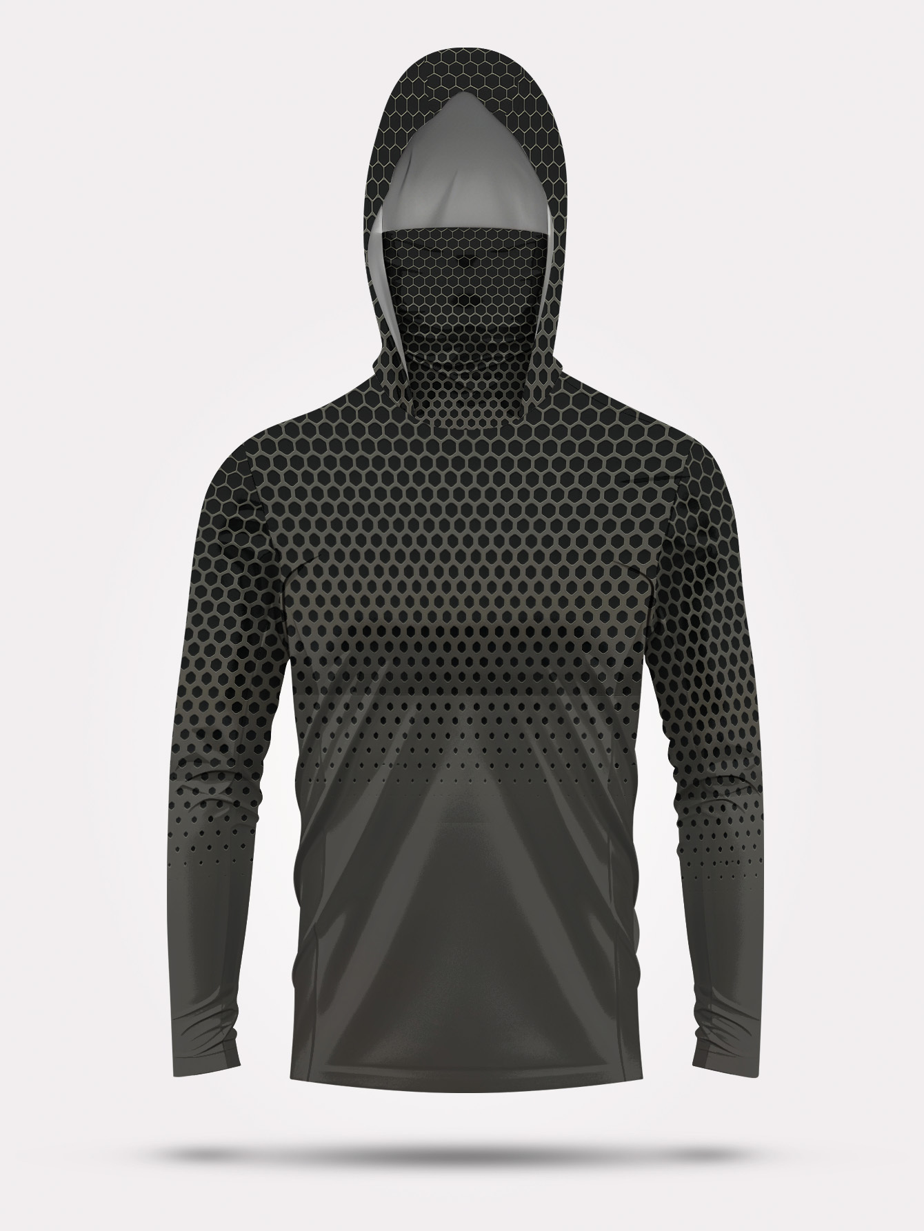 Summer Clothing Long Sleeve - Camisa de pesca masculina com capuz,