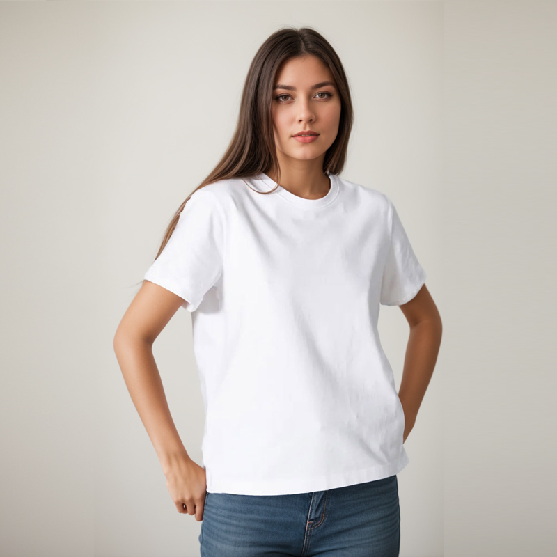Quality Summer Clothing For Women - Algodão plus size manga curta topos