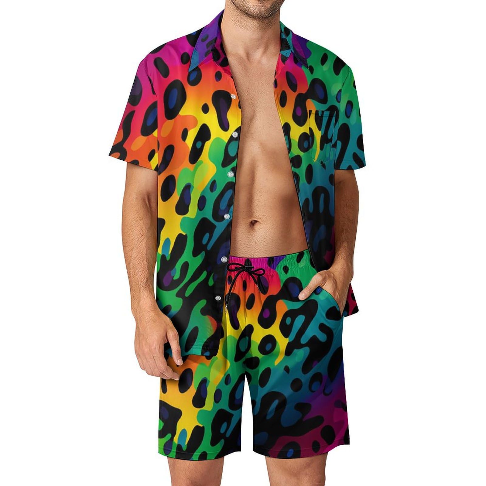 Summer Clothing Haul - Conjunto de Camisa e Shorts Masculino