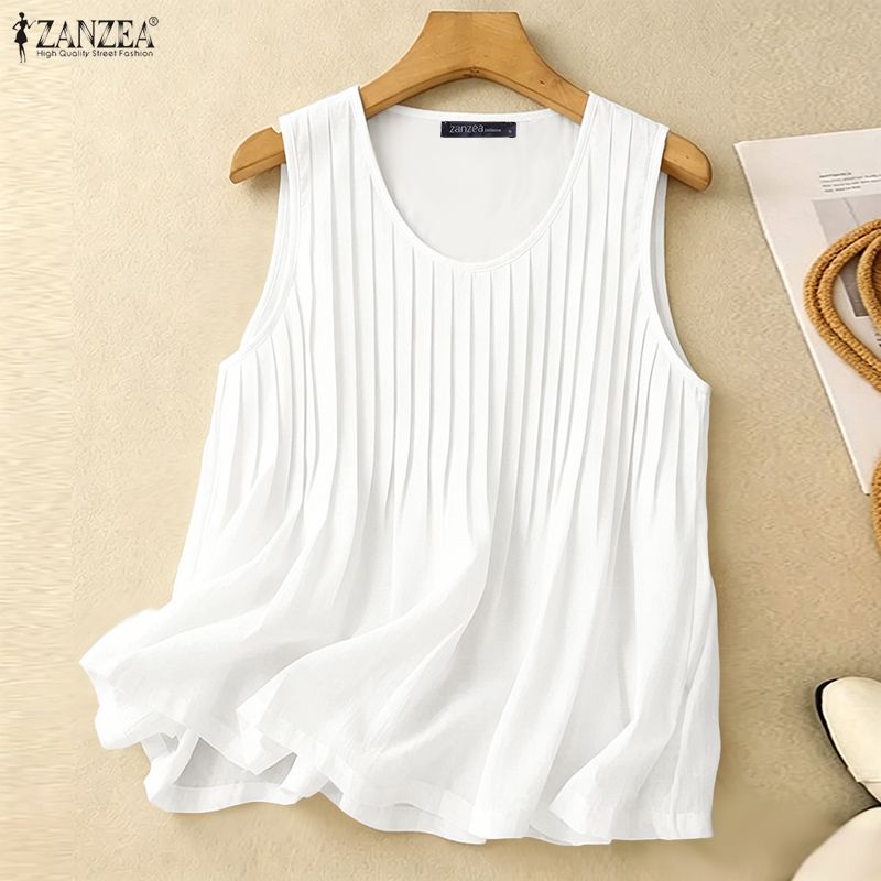 Summer Clothing Holiday - ZANZEA Blusa Feminina de Verão com