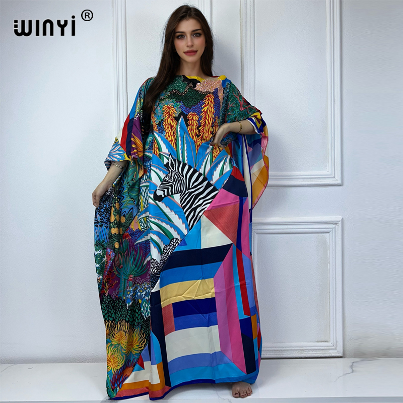 Quality Summer Clothing For Women - WINYI Novo Kaftan Estampado de Alta