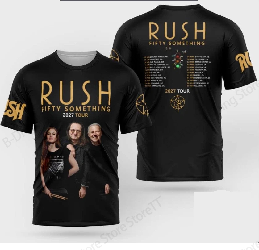Quality Summer Clothing For Women - Camiseta Impressa em 3D Rush Tour