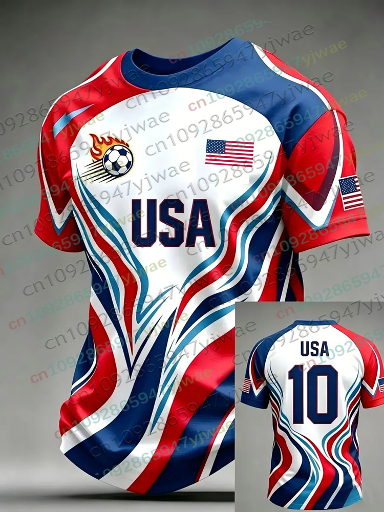 Summer Clothing For Teens - Camisa de Futebol América 2026 para