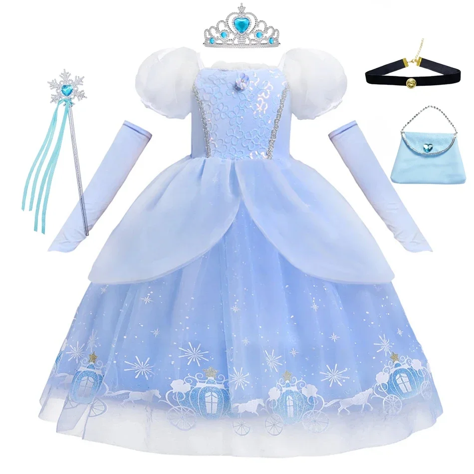 Cinderela princesa cosplay ves - Summer Kids Clothing avaliação e preço