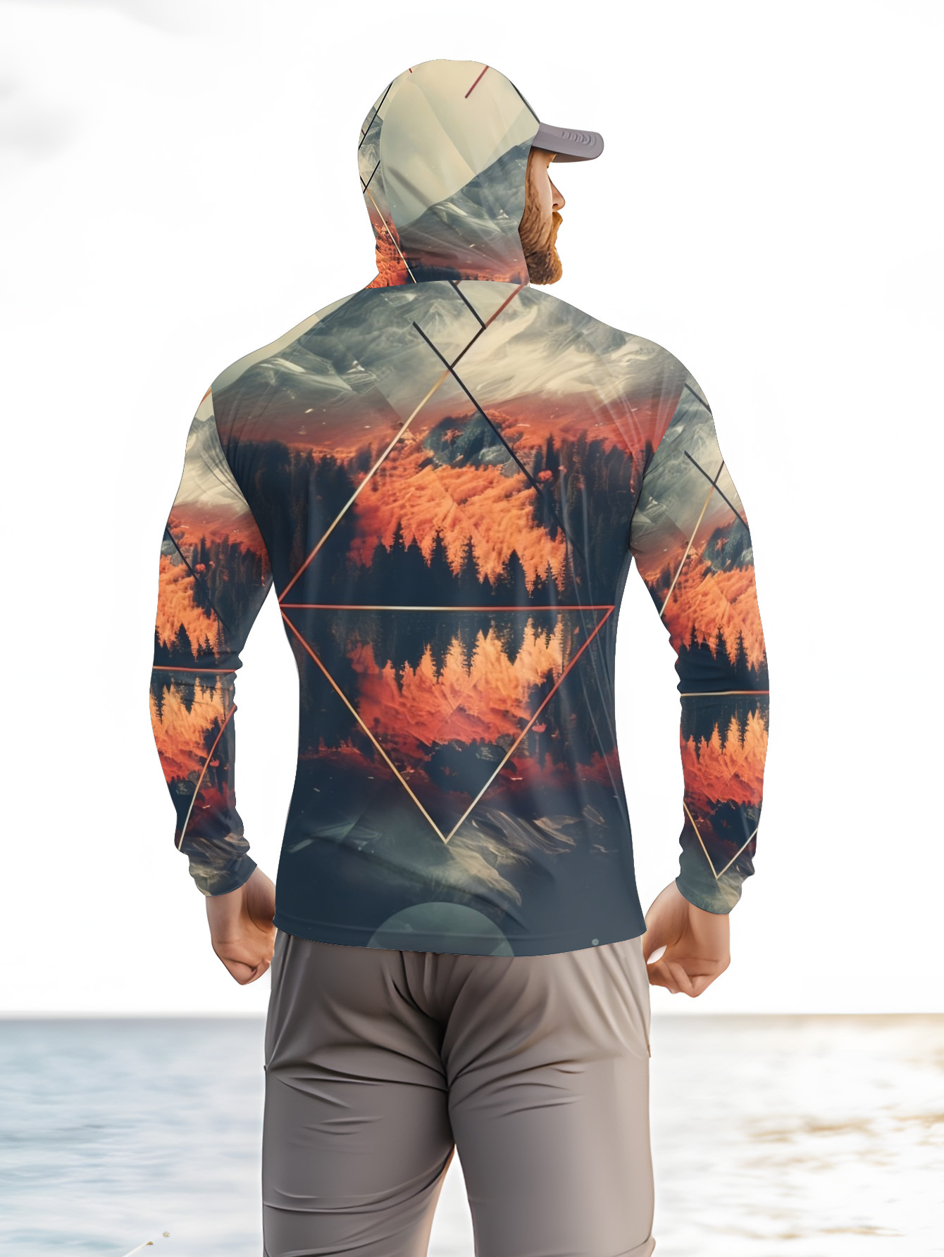 Camiseta de Pesca Masculina pa - Summer Clothing Long Sleeve avaliação e preço