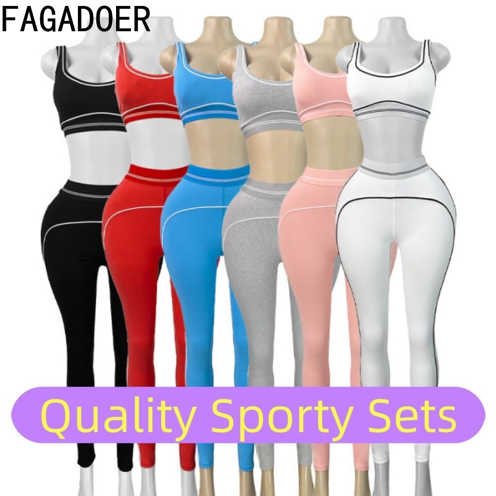 Conjuntos Esportivos de Moda F - Quality Summer Clothing For Women avaliação e preço