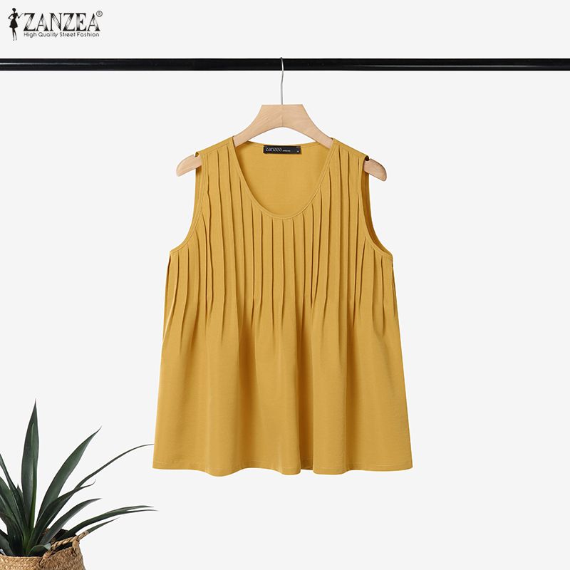 ZANZEA Blusa Feminina Plus Siz - Summer Clothing Holiday avaliação e preço