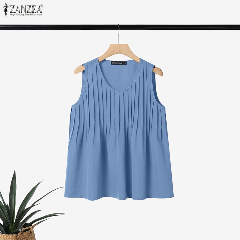 ZANZEA Blusa Feminina Plus Siz - Summer Clothing Holiday avaliação e preço
