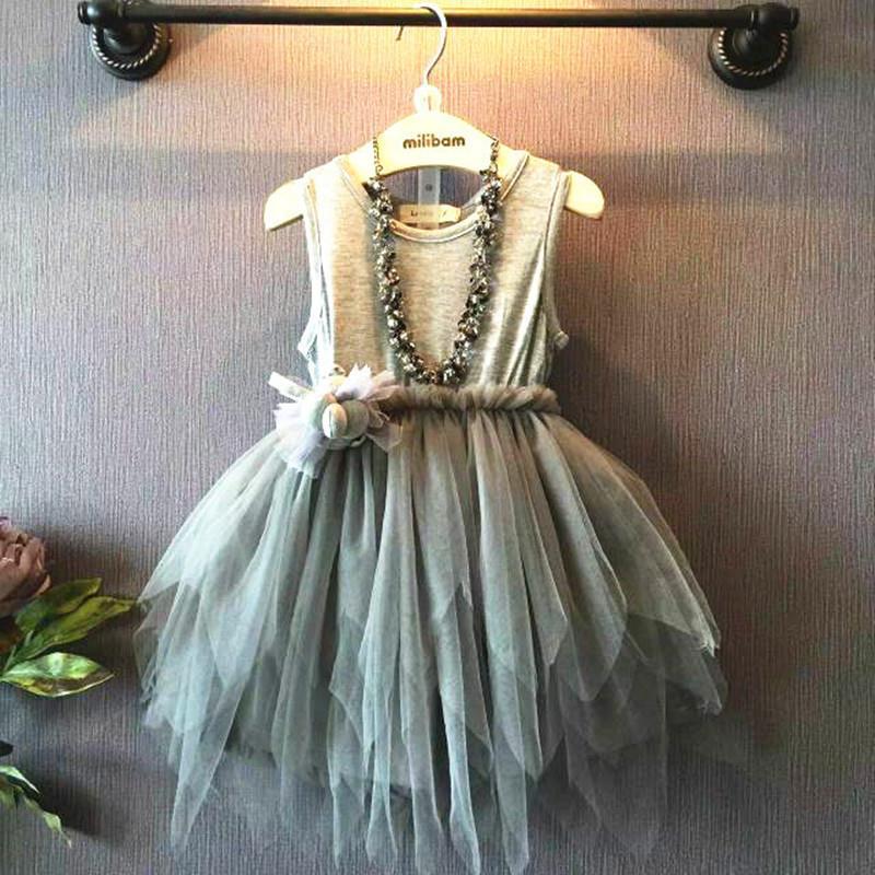 Girls' Summer Flower Tutu Dres - Summer Clothing Baby avaliação e preço