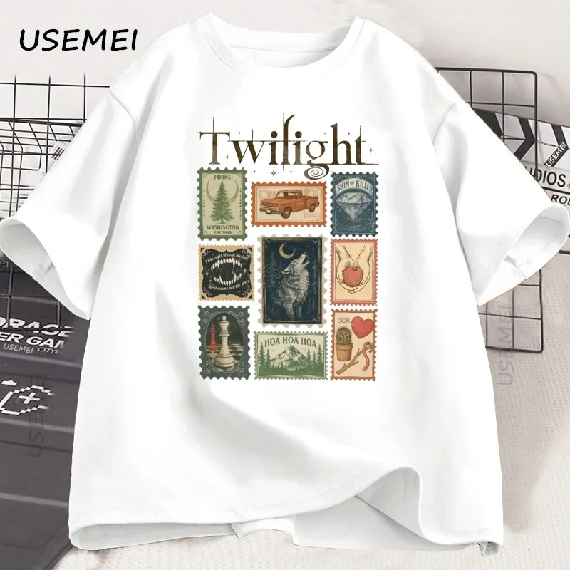 Camiseta Vintage Twilight Fork - Quality Summer Clothing For Women avaliação e preço