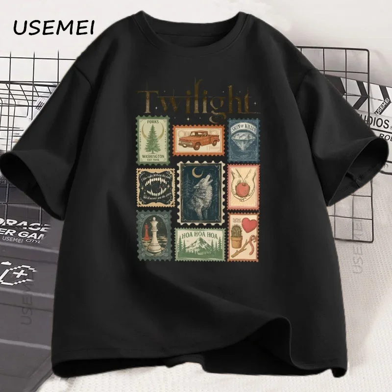 Camiseta Vintage Twilight Fork - Quality Summer Clothing For Women avaliação e preço