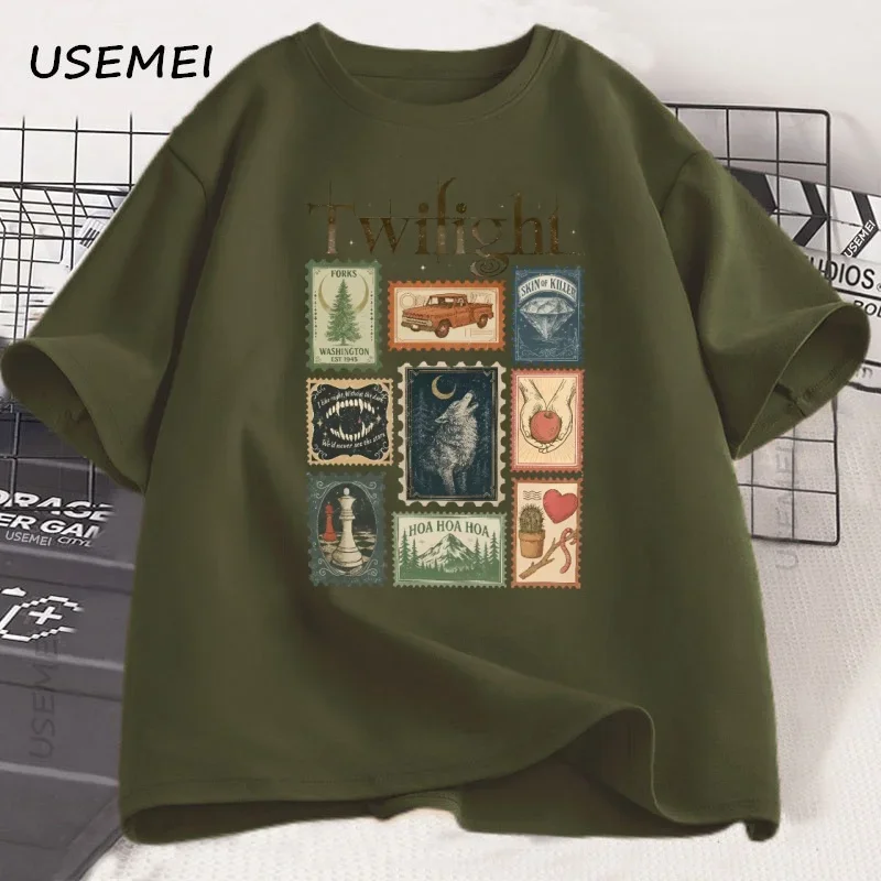 Camiseta Vintage Twilight Fork - Quality Summer Clothing For Women avaliação e preço