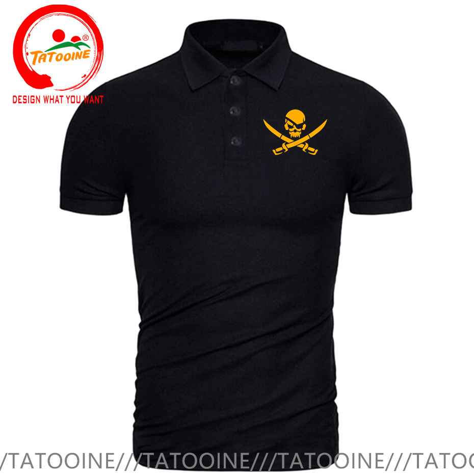 Crânio Pirata dos homens Camis - Summer Clothing Logo avaliação e preço