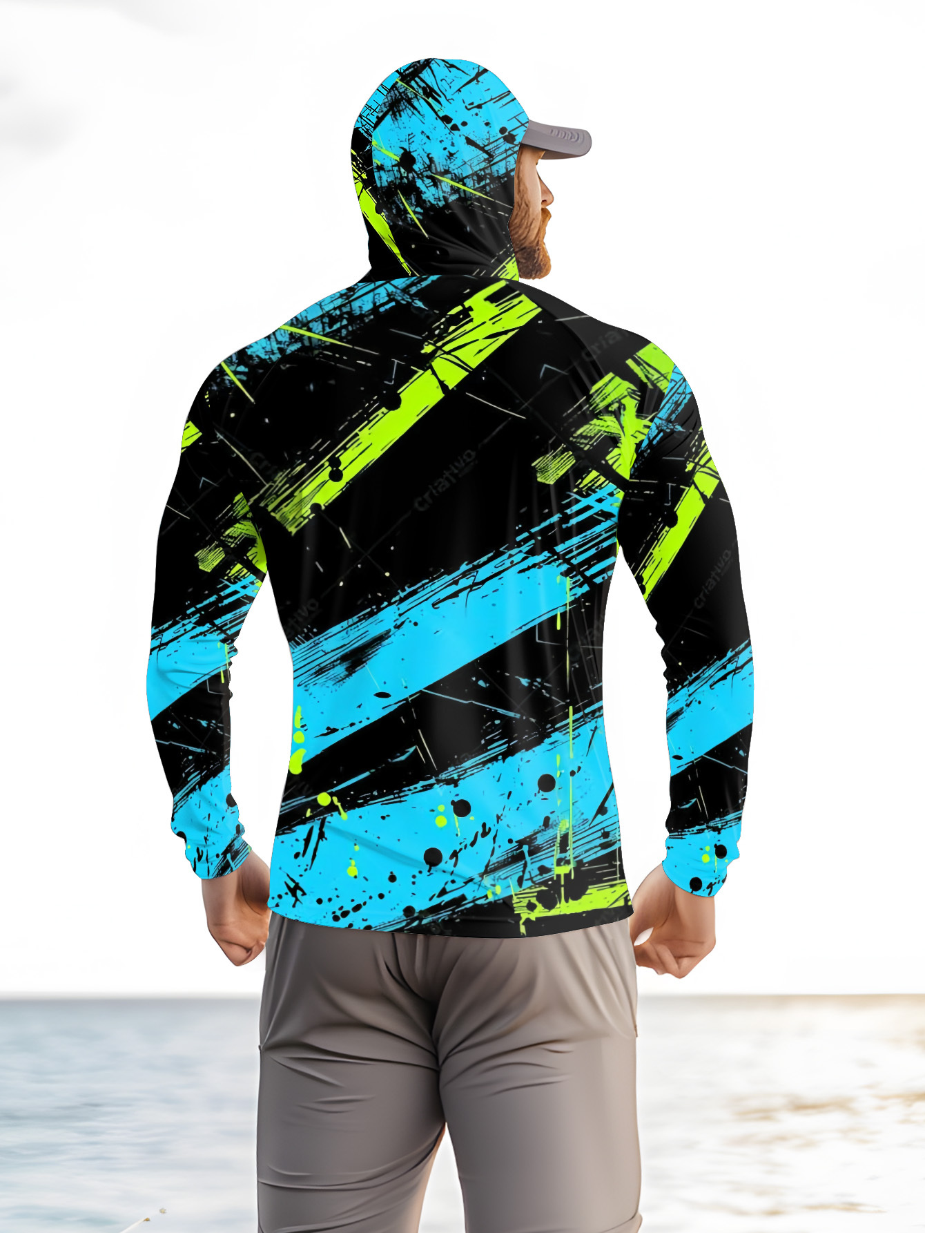 Camiseta de Pesca Masculina de - Summer Clothing Long Sleeve avaliação e preço