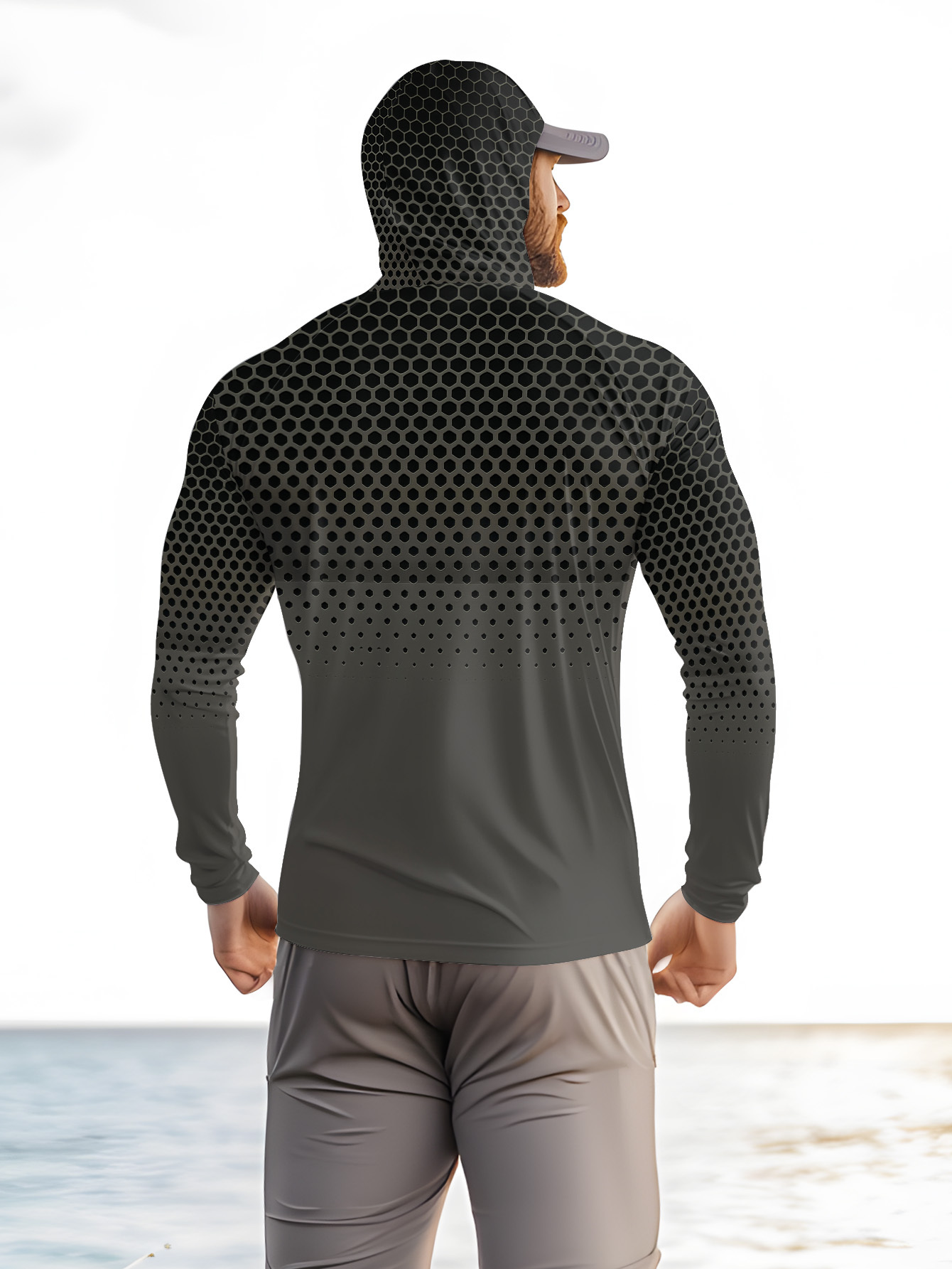 Camisa de pesca masculina com  - Summer Clothing Long Sleeve avaliação e preço