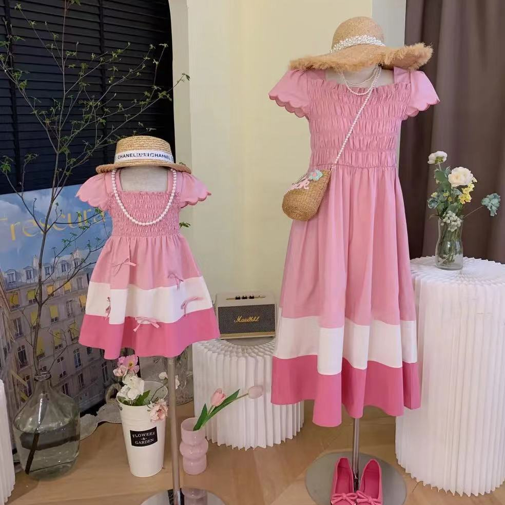 Mãe e filha vestido de blusa c - Summer Clothing Holiday avaliação e preço