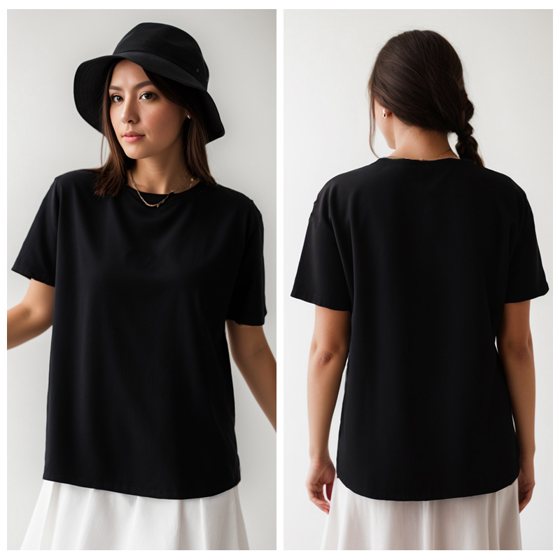 Algodão plus size manga curta  - Quality Summer Clothing For Women avaliação e preço