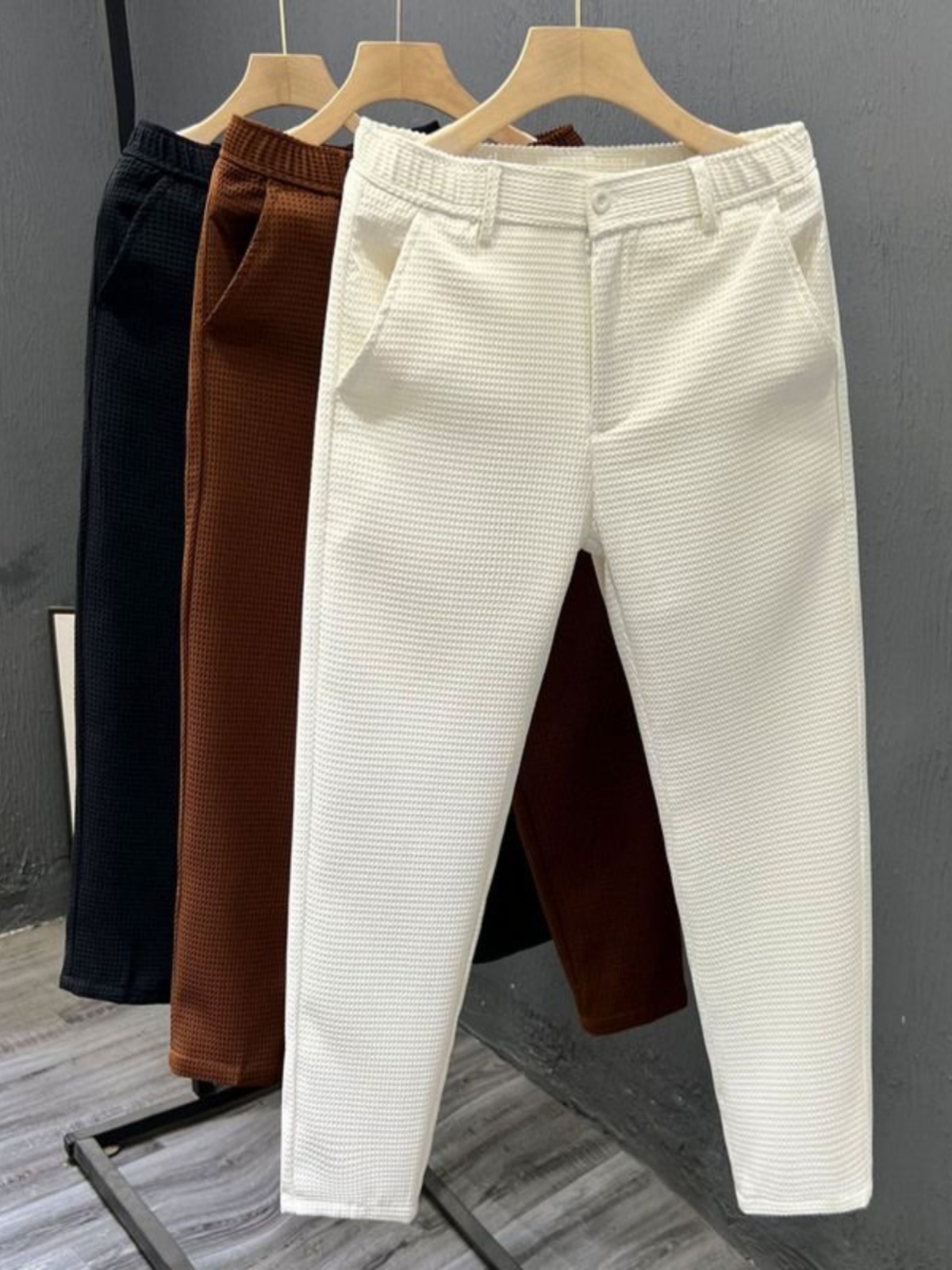 Calças Masculinas Casuais Slim - Summer Clothing For Teens avaliação e preço