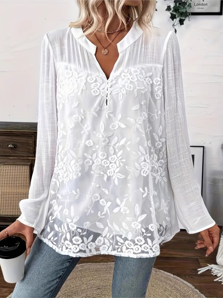 Moda camisa de renda branca to - Summer Clothing Holiday avaliação e preço