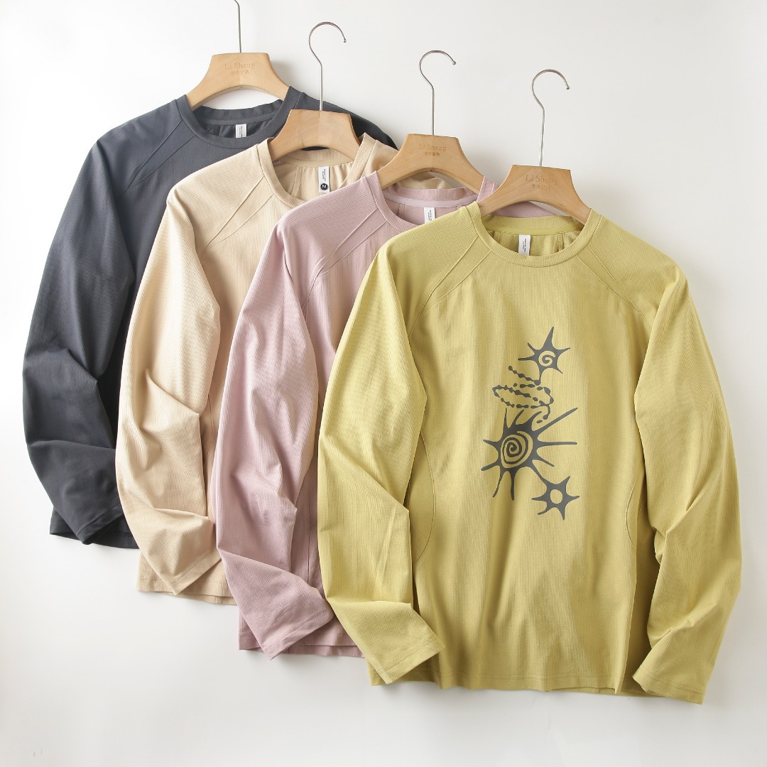Camiseta Unissex de Manga Long - Summer Clothing Long Sleeve avaliação e preço