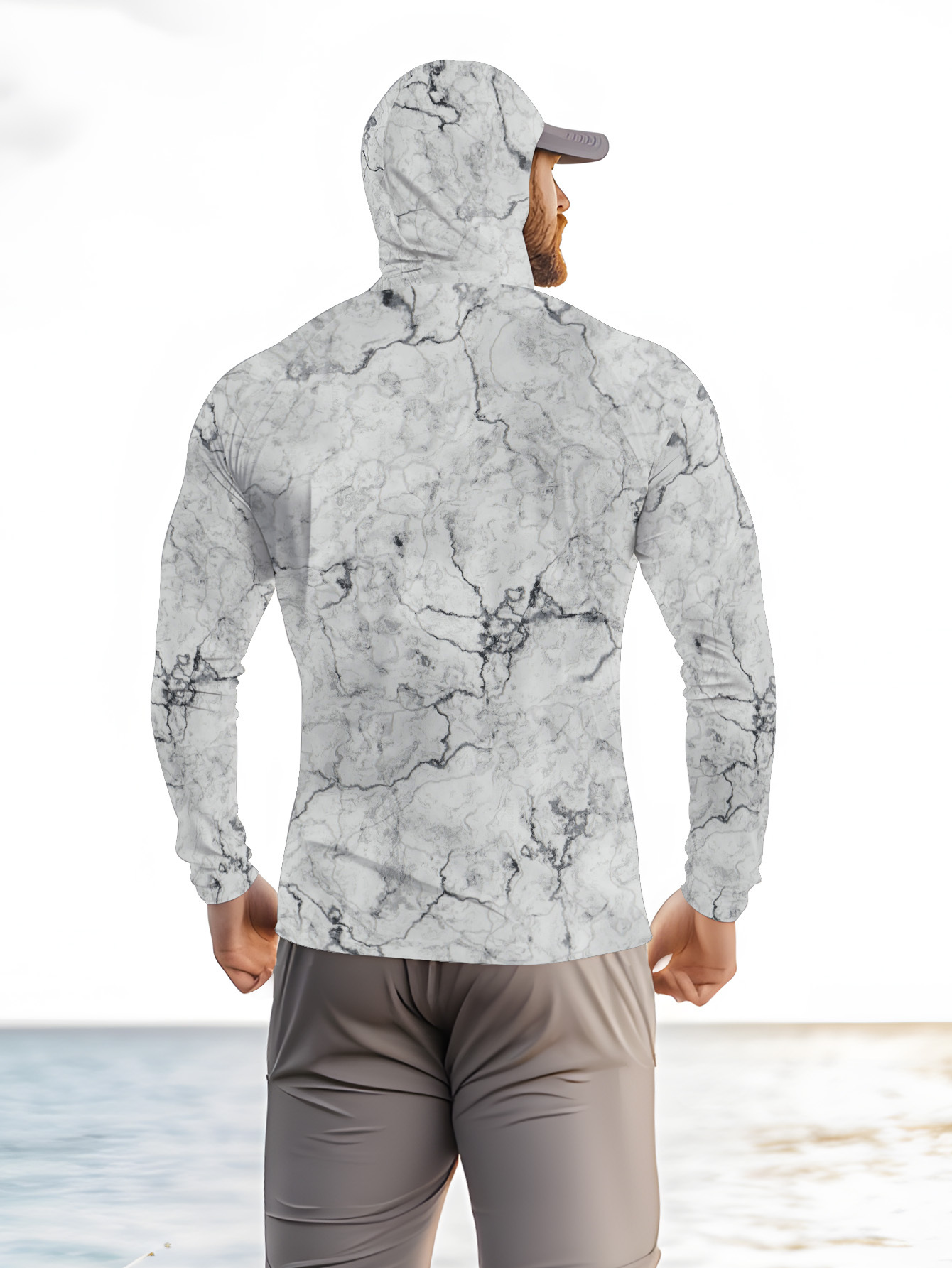 Camisa de pesca masculina com  - Summer Clothing Long Sleeve avaliação e preço