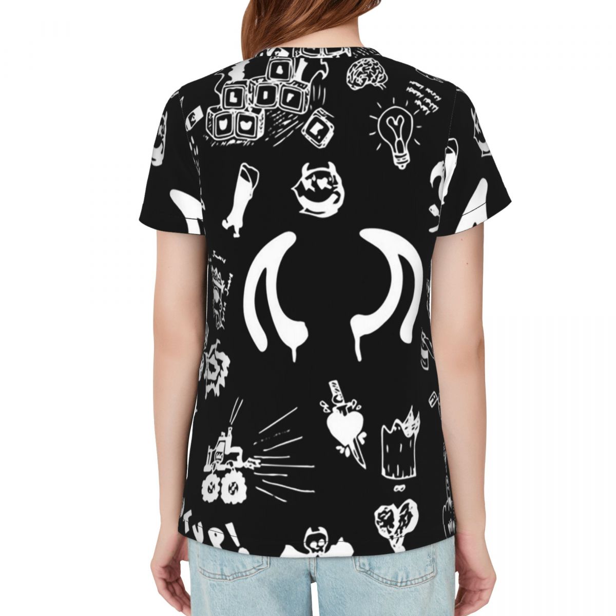 Camiseta feminina com desenhos - Summer Clothing Drawing avaliação e preço