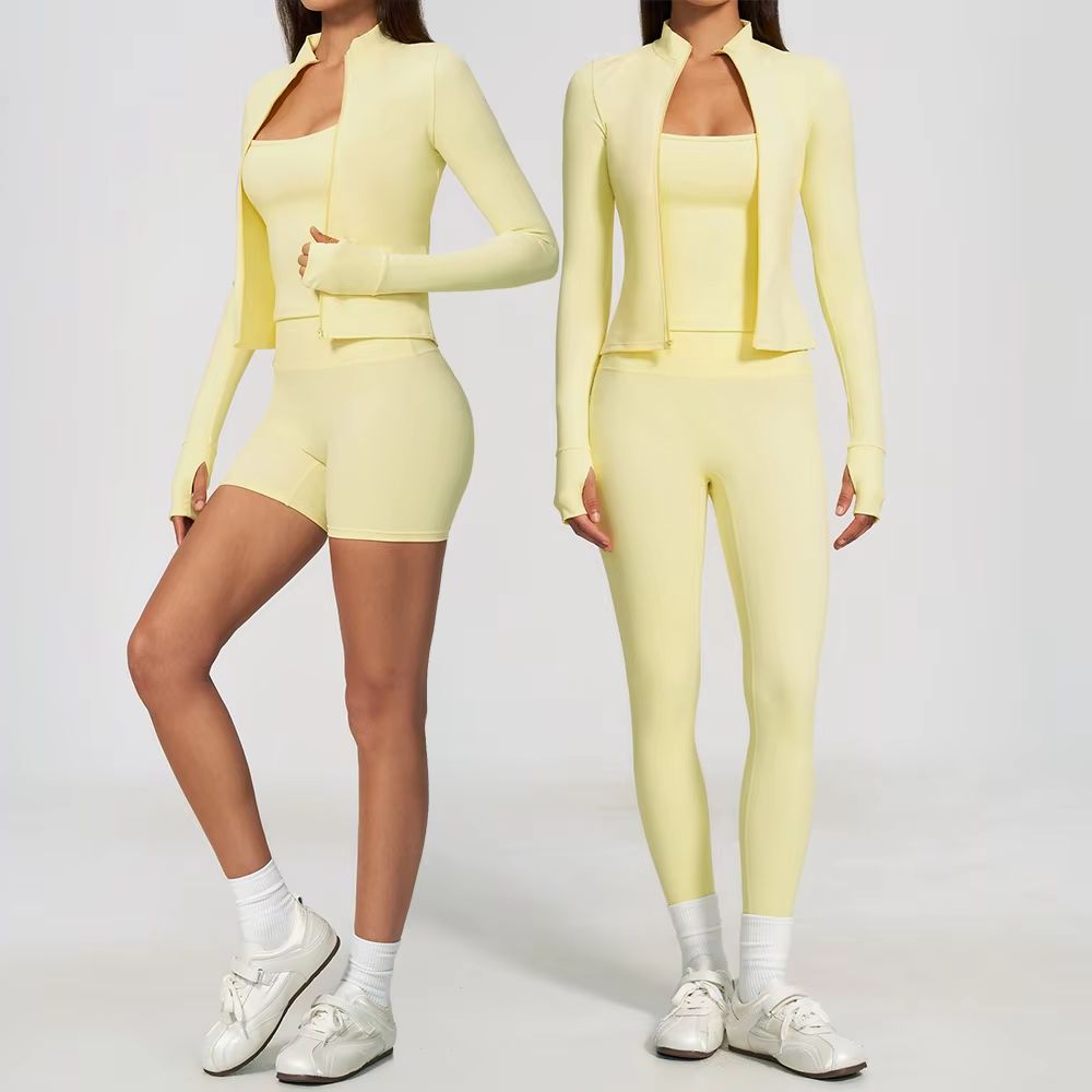 Conjunto de Yoga Feminino 3 Pe - Summer Clothing Logo avaliação e preço