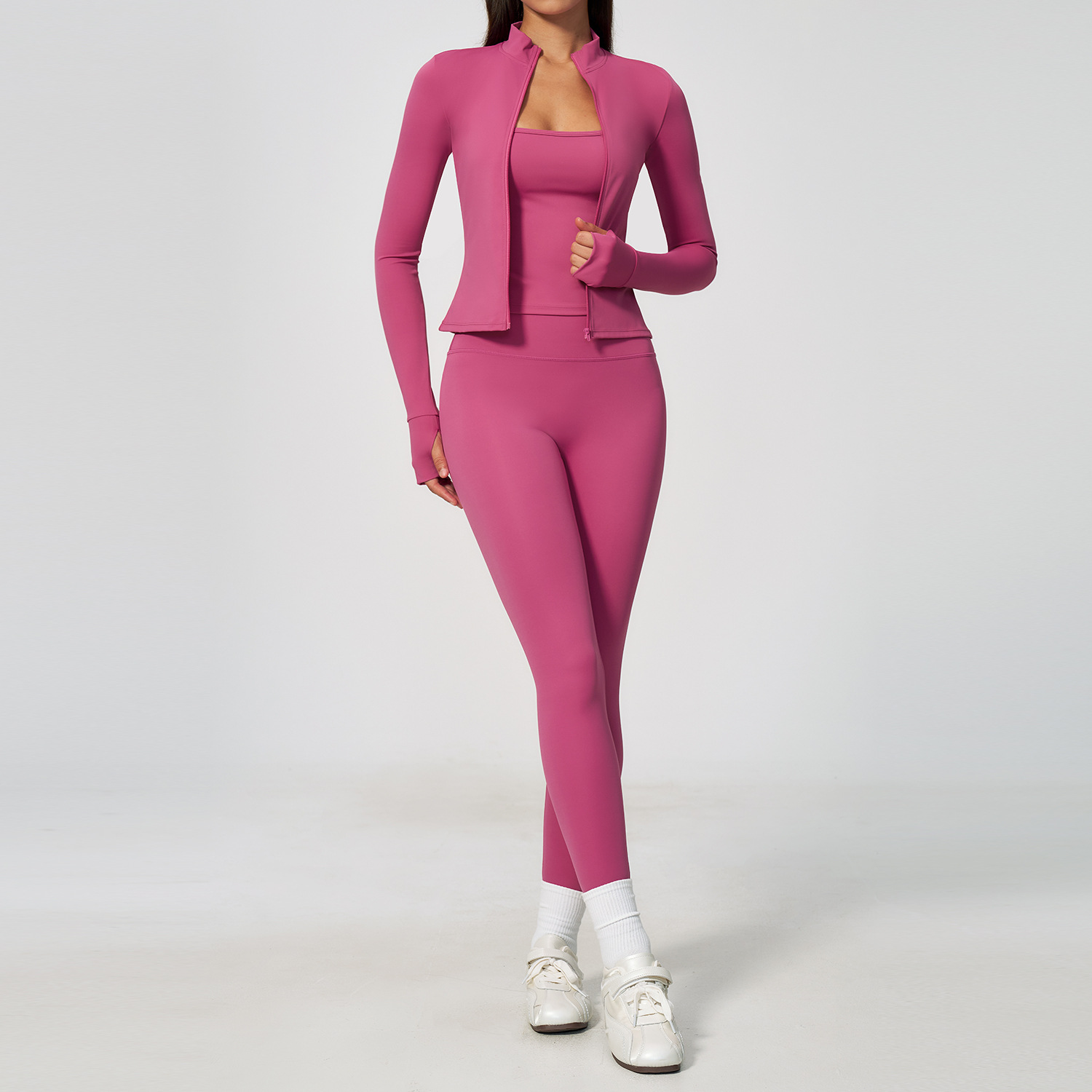 Conjunto de Yoga Feminino 3 Pe - Summer Clothing Logo avaliação e preço