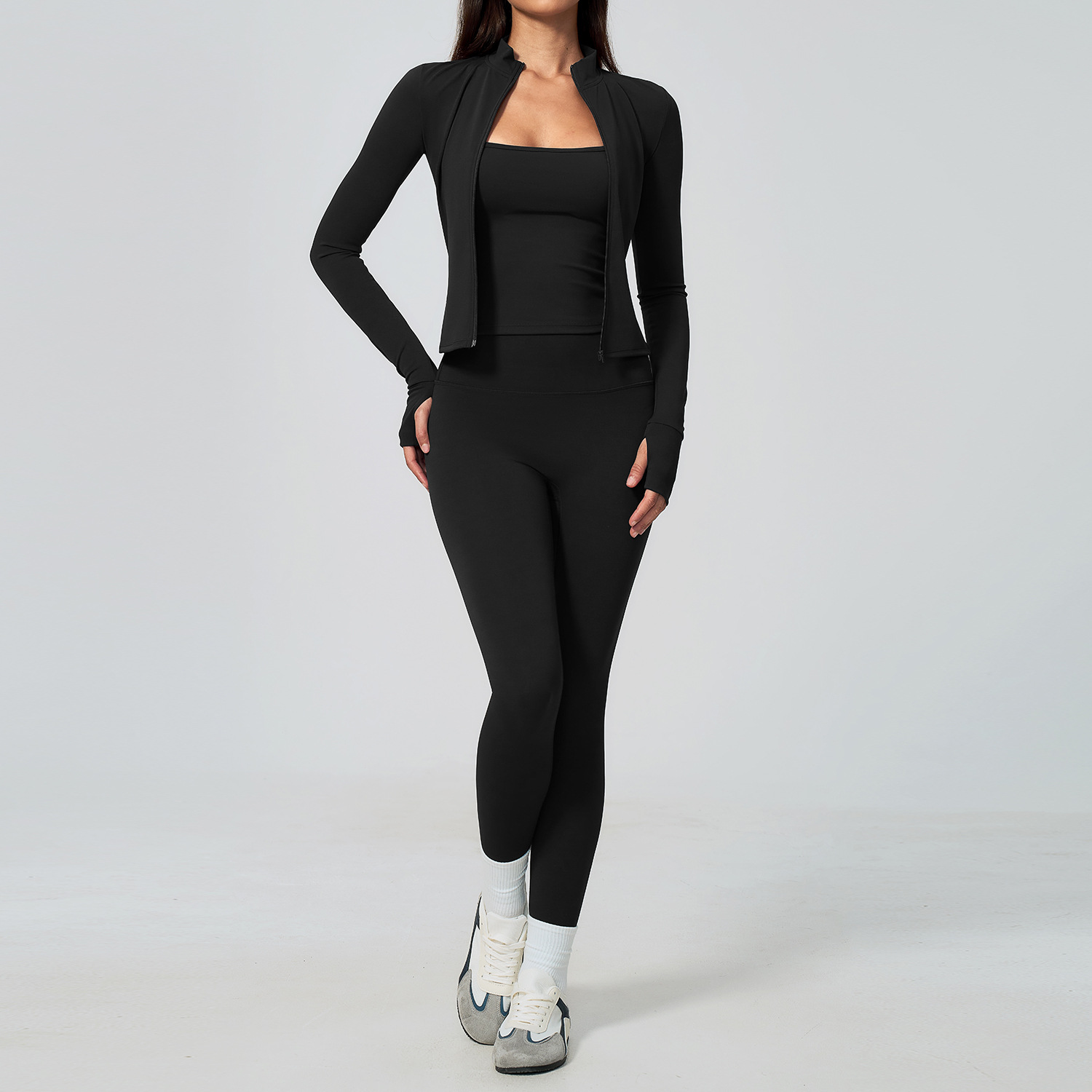 Conjunto de Yoga Feminino 3 Pe - Summer Clothing Logo avaliação e preço