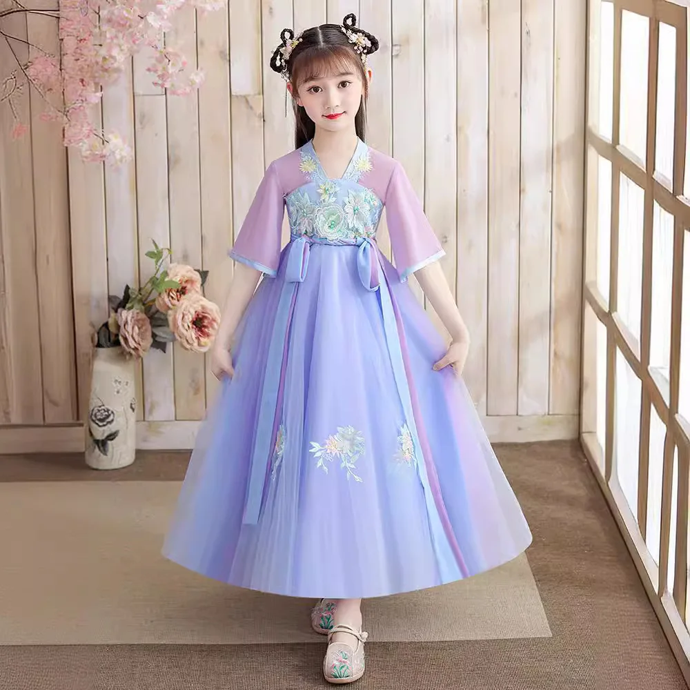 Vestidos Hanfu de Verão para C - Summer Clothing Baby avaliação e preço
