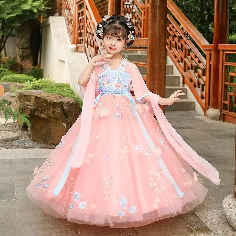 Vestidos Hanfu de Verão para C - Summer Clothing Baby avaliação e preço
