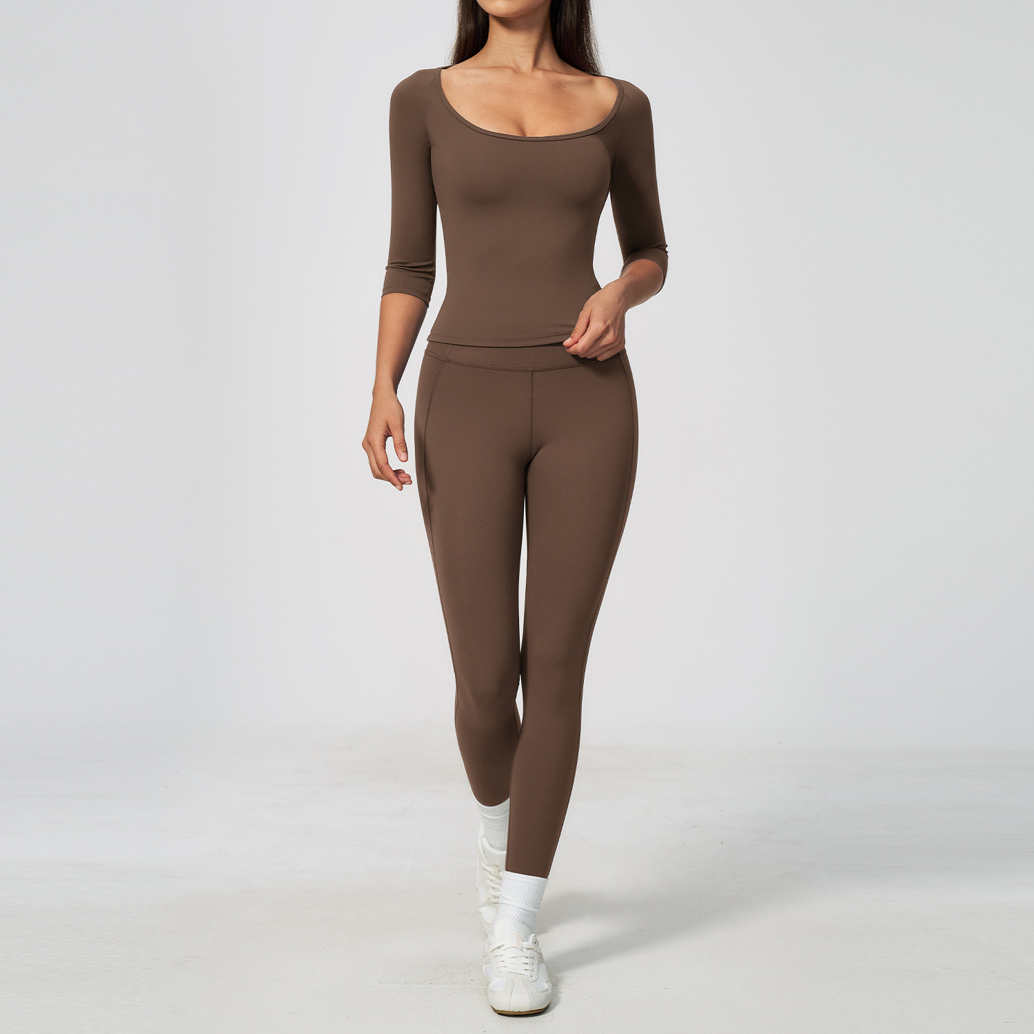 Conjunto de Yoga Feminino 2 Pe - Summer Clothing Logo avaliação e preço