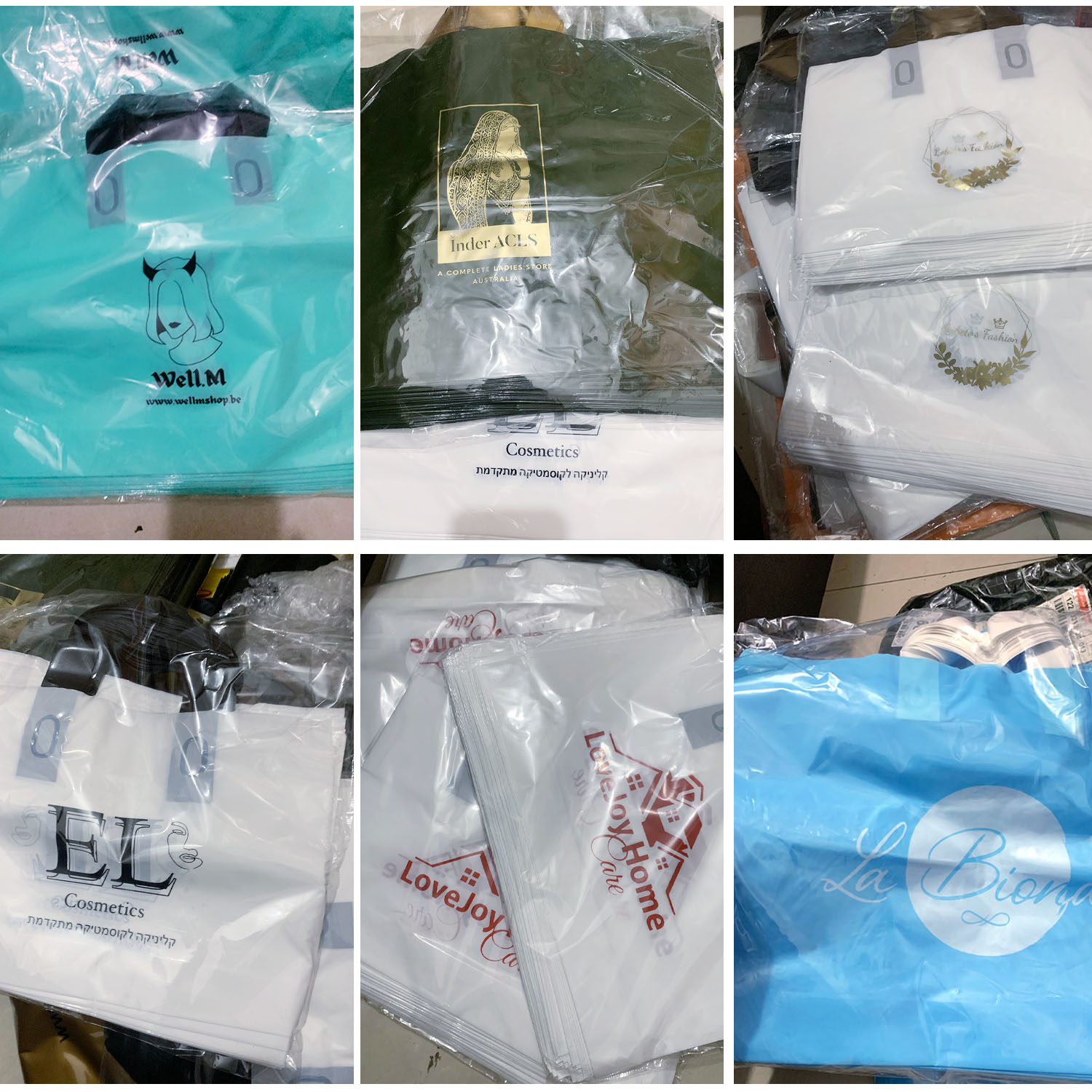 200 unidades de Sacolas de Com - Summer Clothing Logo avaliação e preço